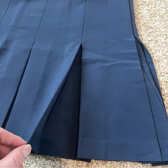 Aritzia Babaton Navy Hathaway Tennis Skirt Size 10
