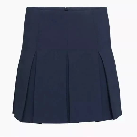 Aritzia Babaton Navy Hathaway Tennis Skirt Size 10