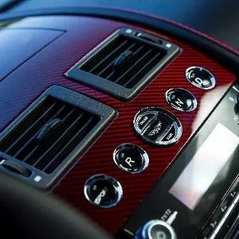 Aston Martin Vantage Red Carbon Fiber Instrument Center Panel
