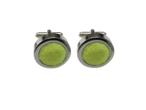 Authentic Tennis Ball Cut Out Cufflinks