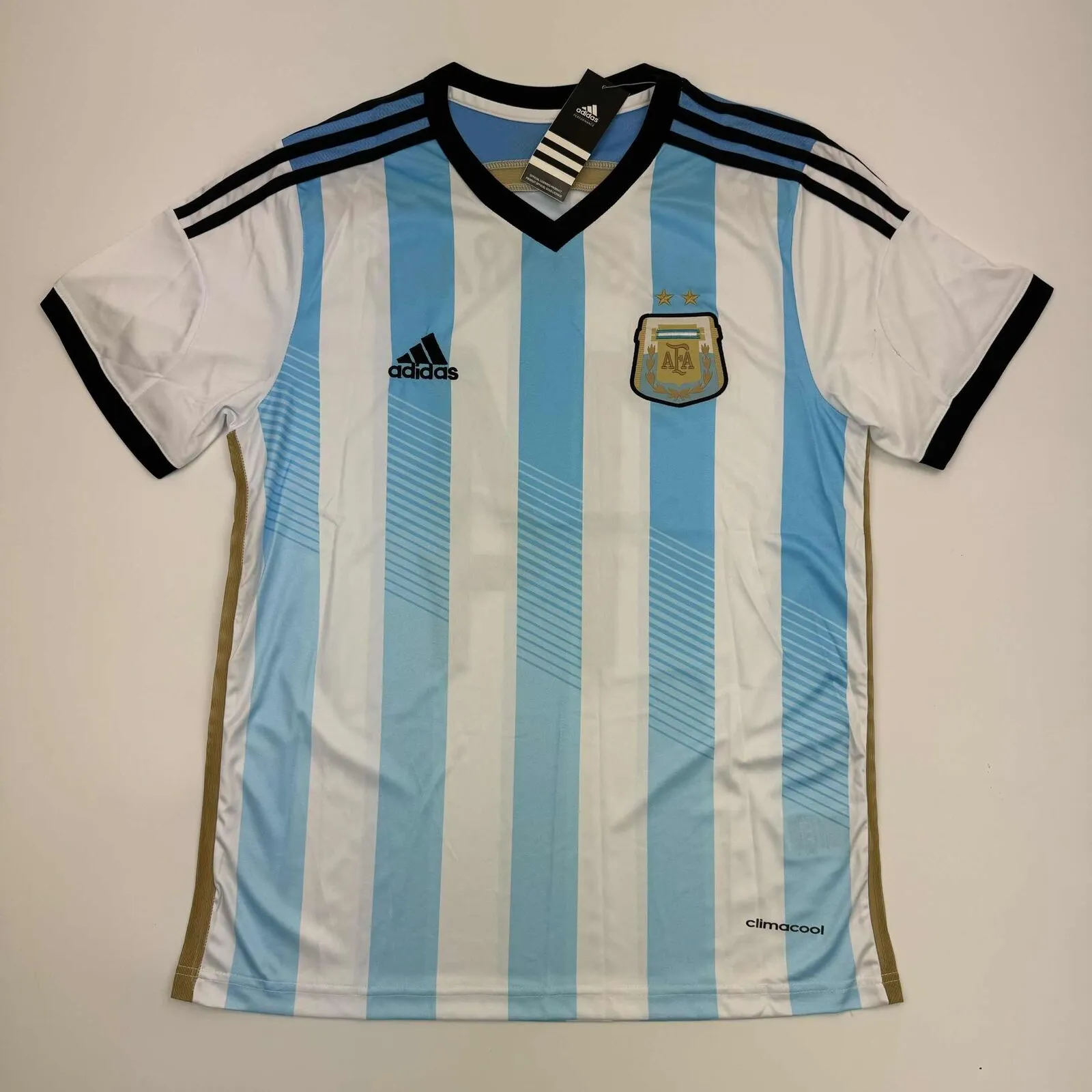 Autographed/Signed Javier Mascherano Argentina Blue Soccer Futbol Jersey BAS COA