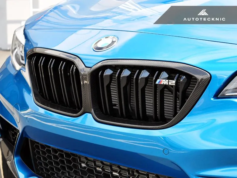 AutoTecknic F87 M2 Competition Replacement Dry Carbon Grille Surrounds