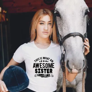 Awesome Sister T-Shirt | Birthday Gift | Rakhi Gift
