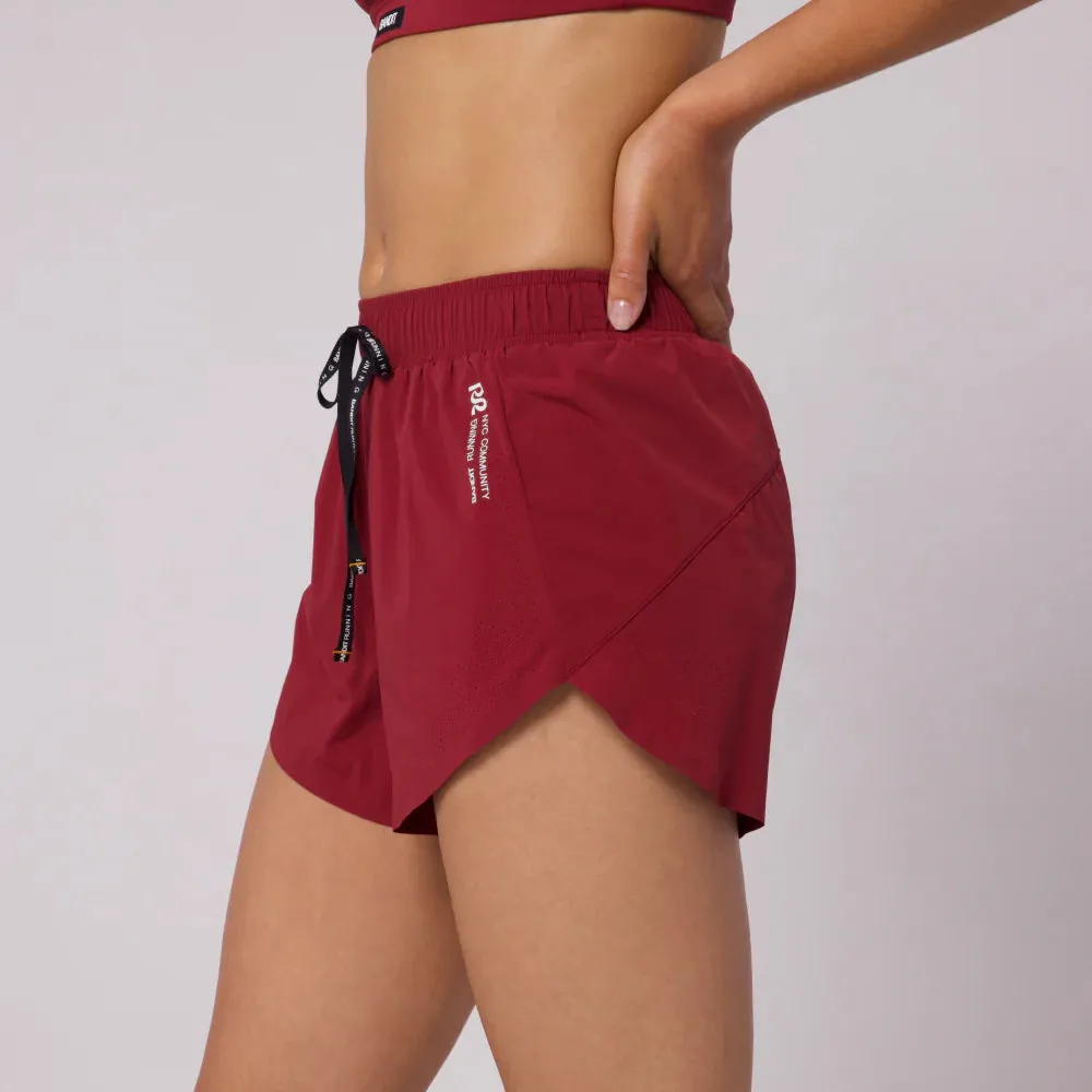 Bandit Running: Women's Vento 4" Short - Cherry