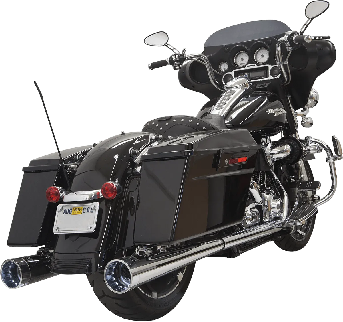 Bassani Manufacturing BE40L Polished Billet Inverted Fluted End Cap for 4in. Slip-On Mufflers