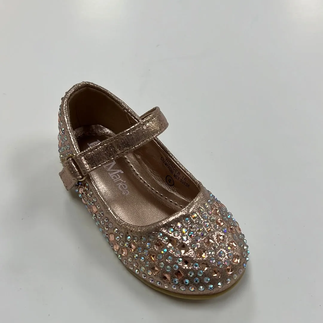 Bella Marie Wonder-1E Girls toddler/little girl ballerina shoes