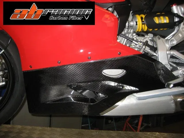 Belly Panel Lower Side Fairings For Ducati 1199 899 1299 959 Full Carbon Fiber 100%