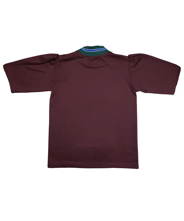 BENECIA 12 China Collar Top - Wine