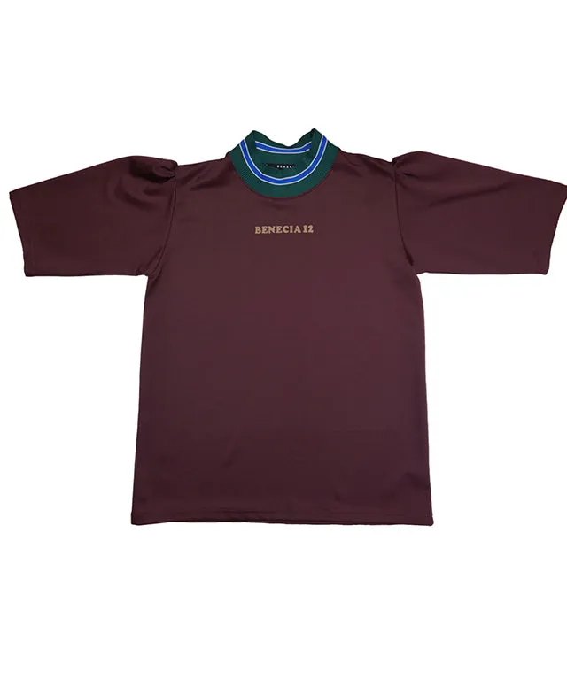 BENECIA 12 China Collar Top - Wine