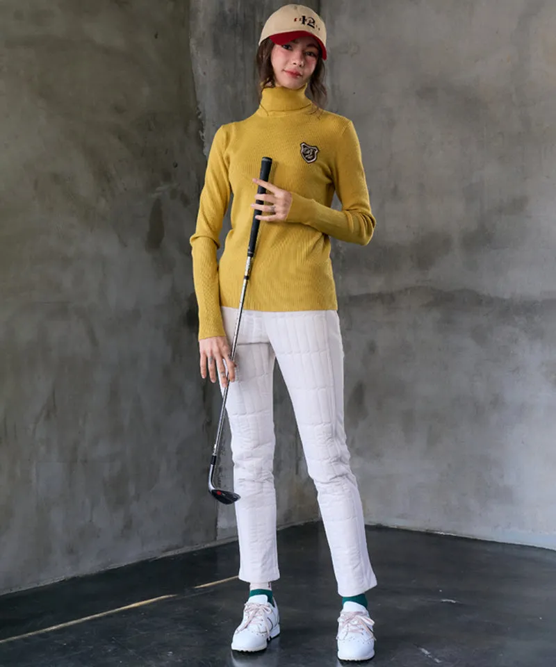 BENECIA 12 Color Ribbed Turtleneck - Yellow