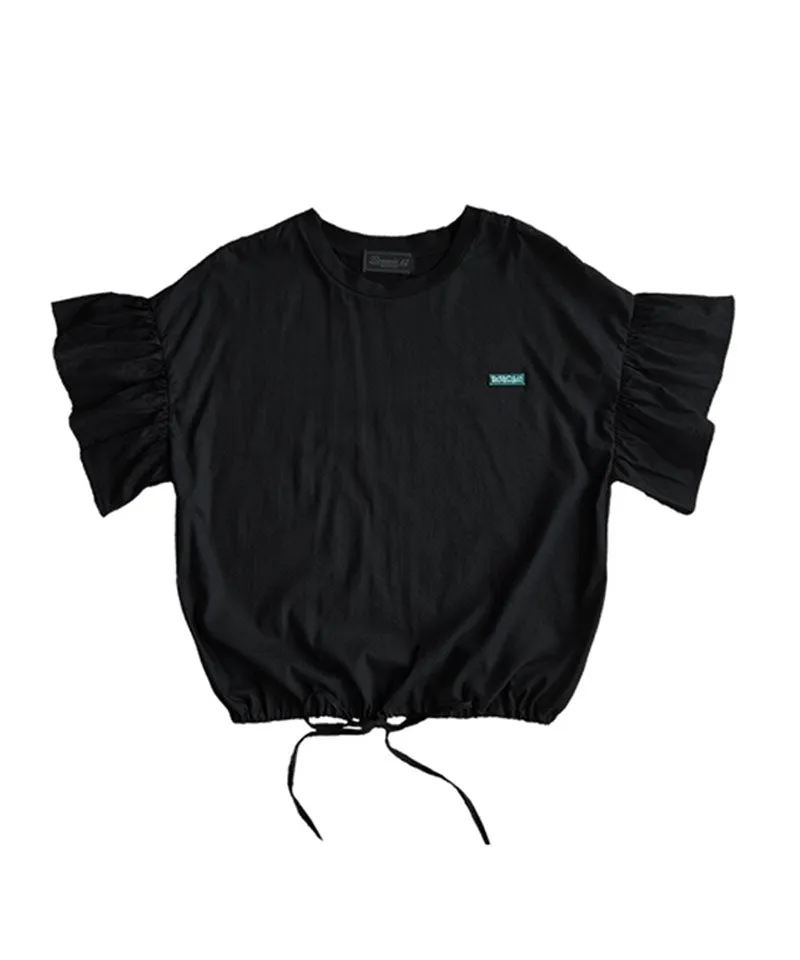 BENECIA 12 Cotton Shirring Tee - Black