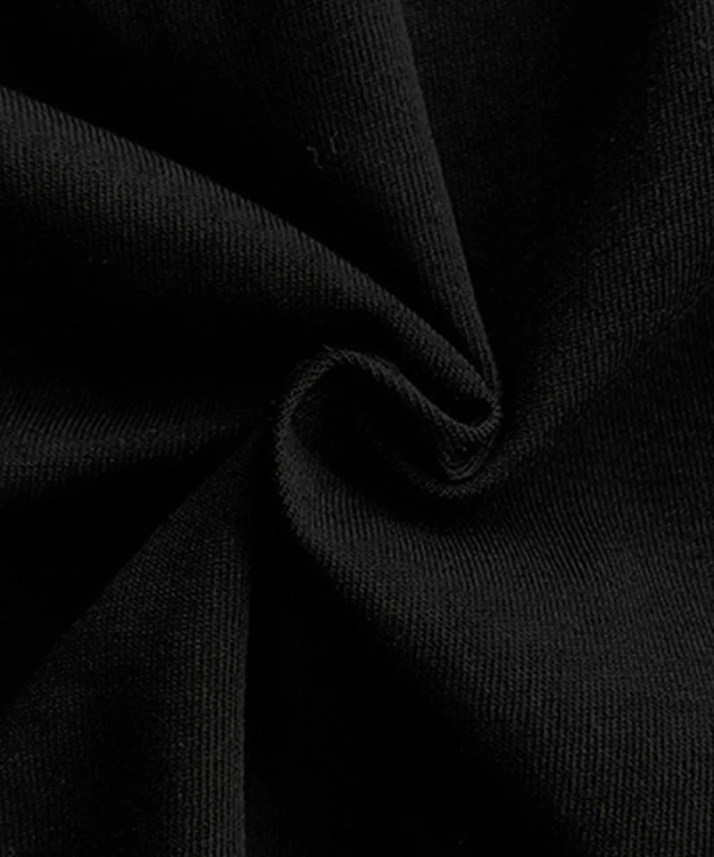 BENECIA 12 Cotton Shirring Tee - Black