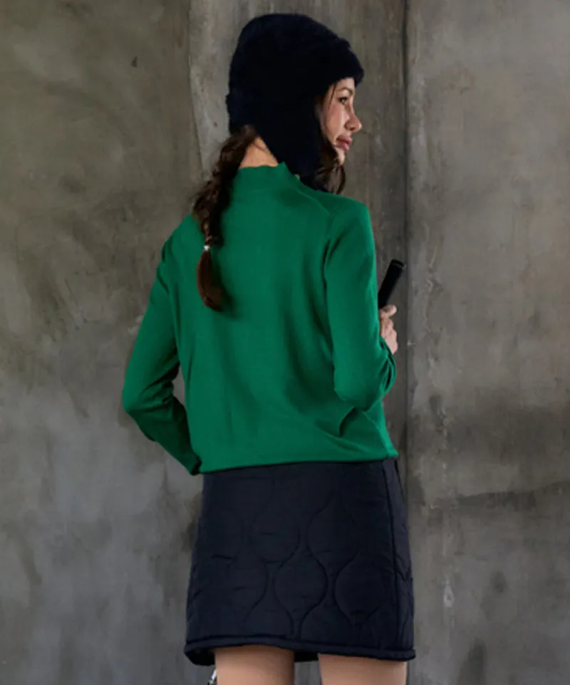 BENECIA 12 Halfneck Plain New - Green