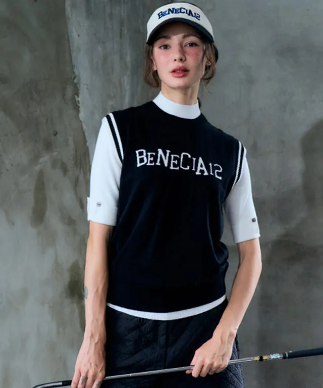 BENECIA 12 Lettering Vest - Black