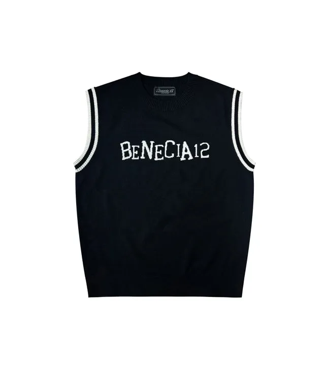 BENECIA 12 Lettering Vest - Black