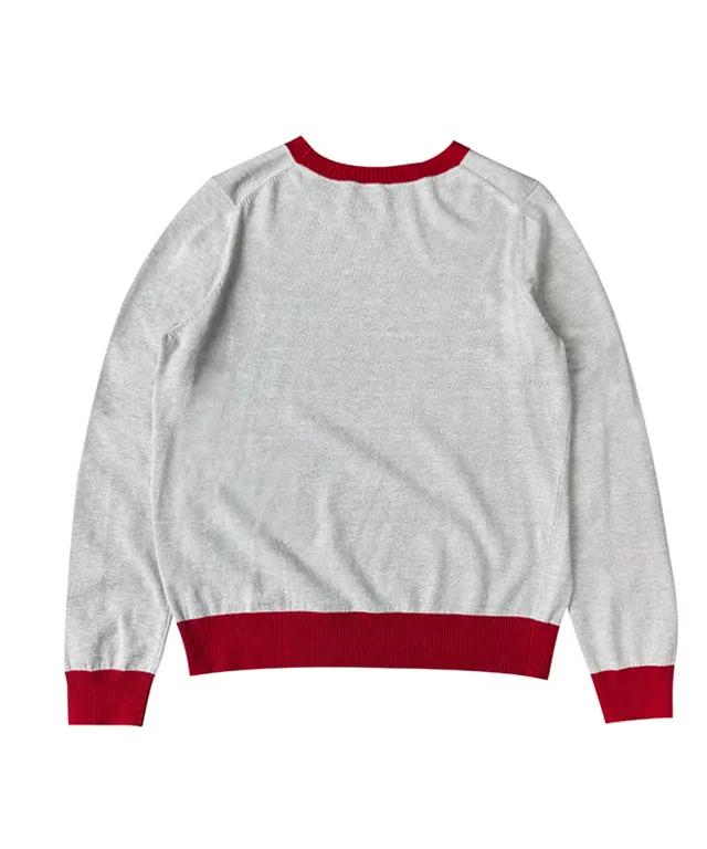 BENECIA 12 Logo Color Combination Knit - Gray