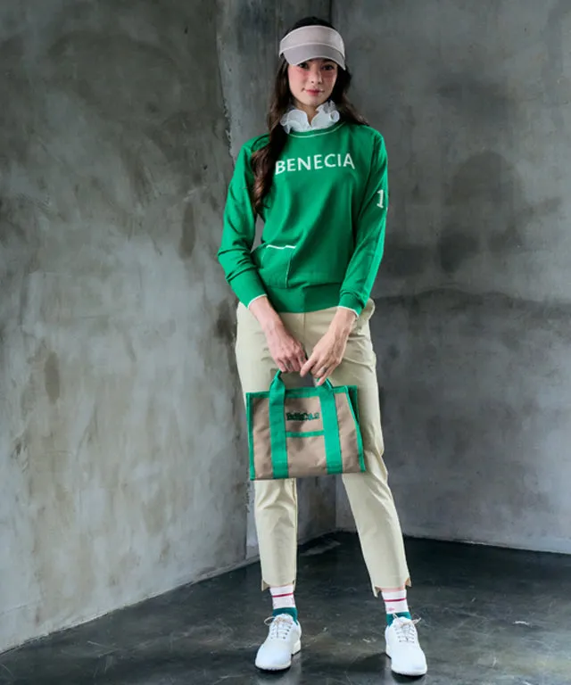 BENECIA 12 Logo Pocket Knit - Lime Green