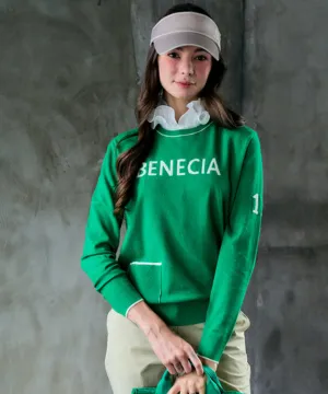 BENECIA 12 Logo Pocket Knit - Lime Green
