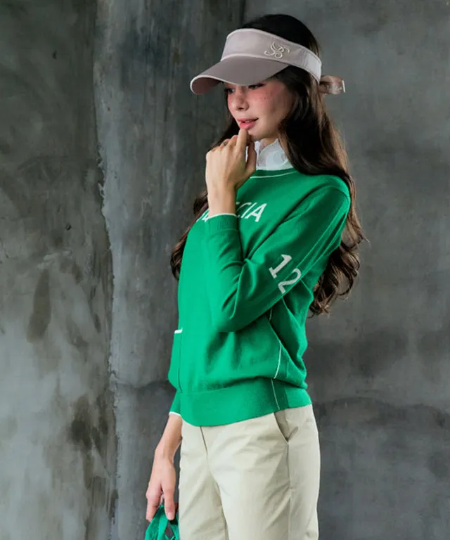 BENECIA 12 Logo Pocket Knit - Lime Green