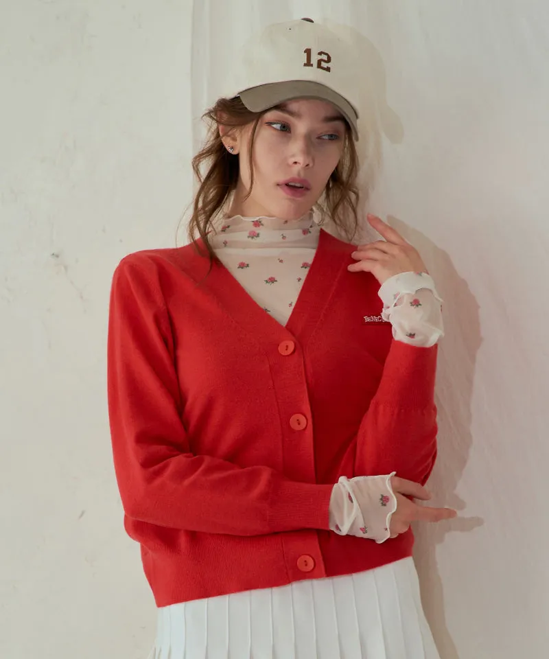 BENECIA 12 Noble Cardigan - Red