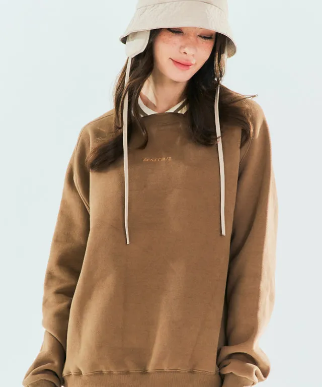 BENECIA 12 Overfit Collar Man to Man - Brown