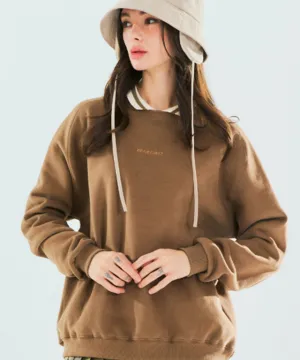 BENECIA 12 Overfit Collar Man to Man - Brown