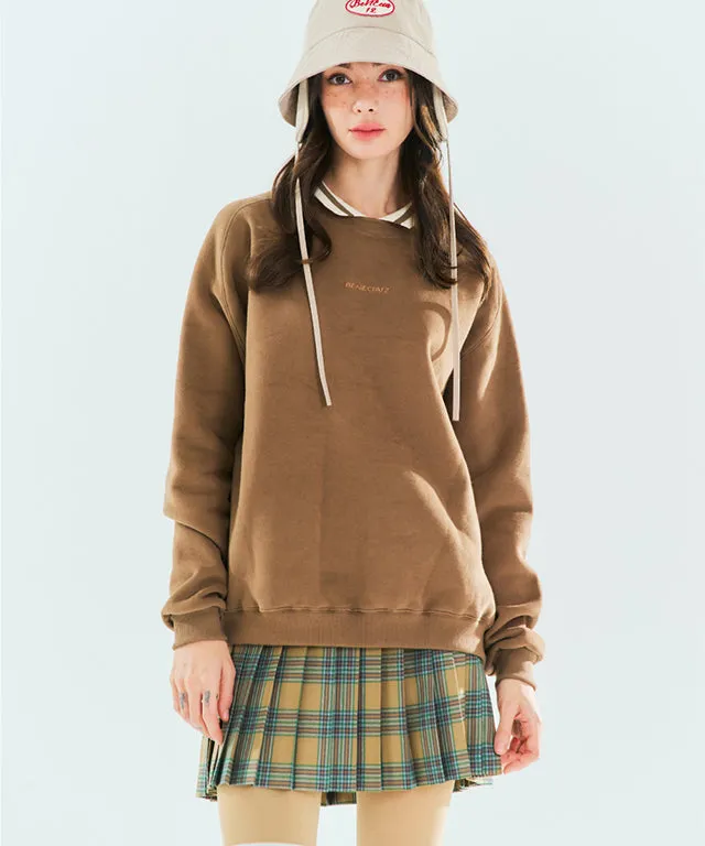 BENECIA 12 Overfit Collar Man to Man - Brown