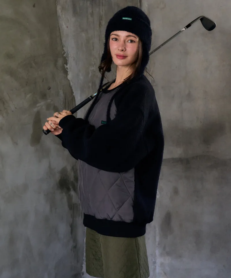 BENECIA 12 Quilted Dumble Sweatshirt - Black