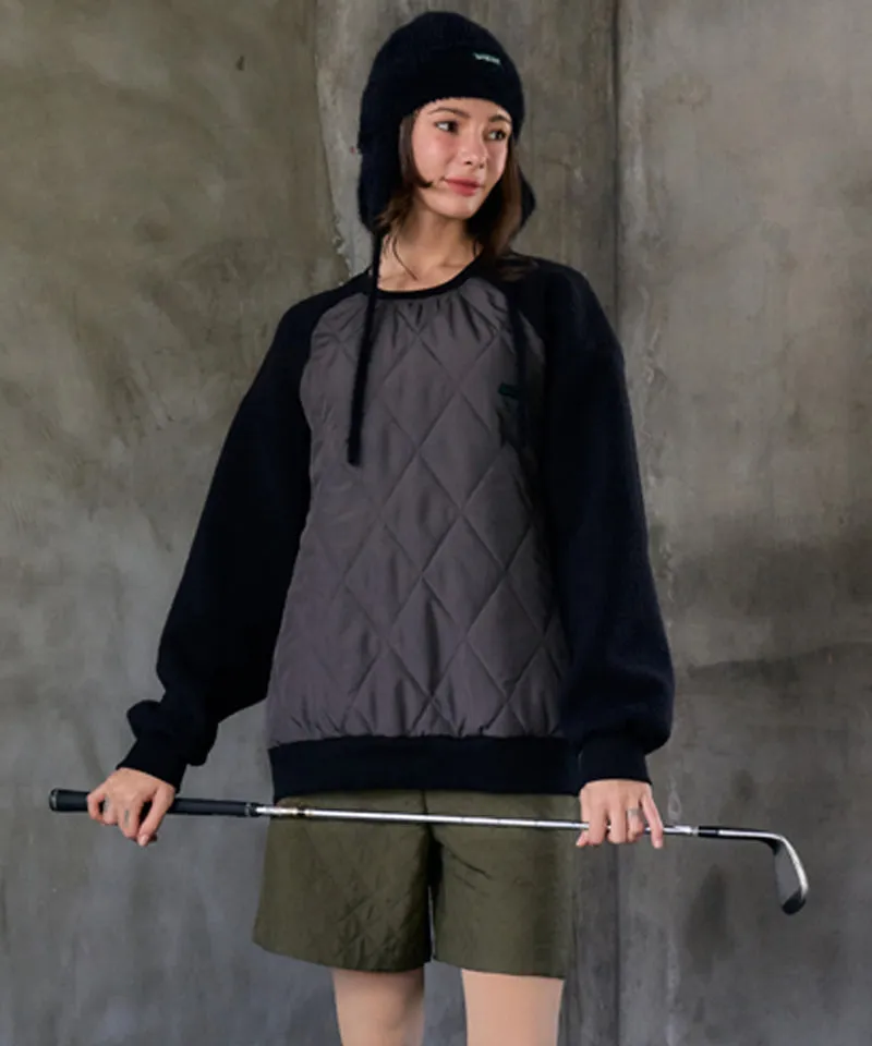 BENECIA 12 Quilted Dumble Sweatshirt - Black