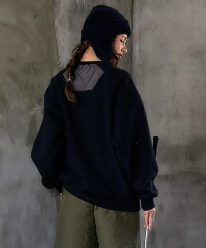 BENECIA 12 Quilted Dumble Sweatshirt - Black
