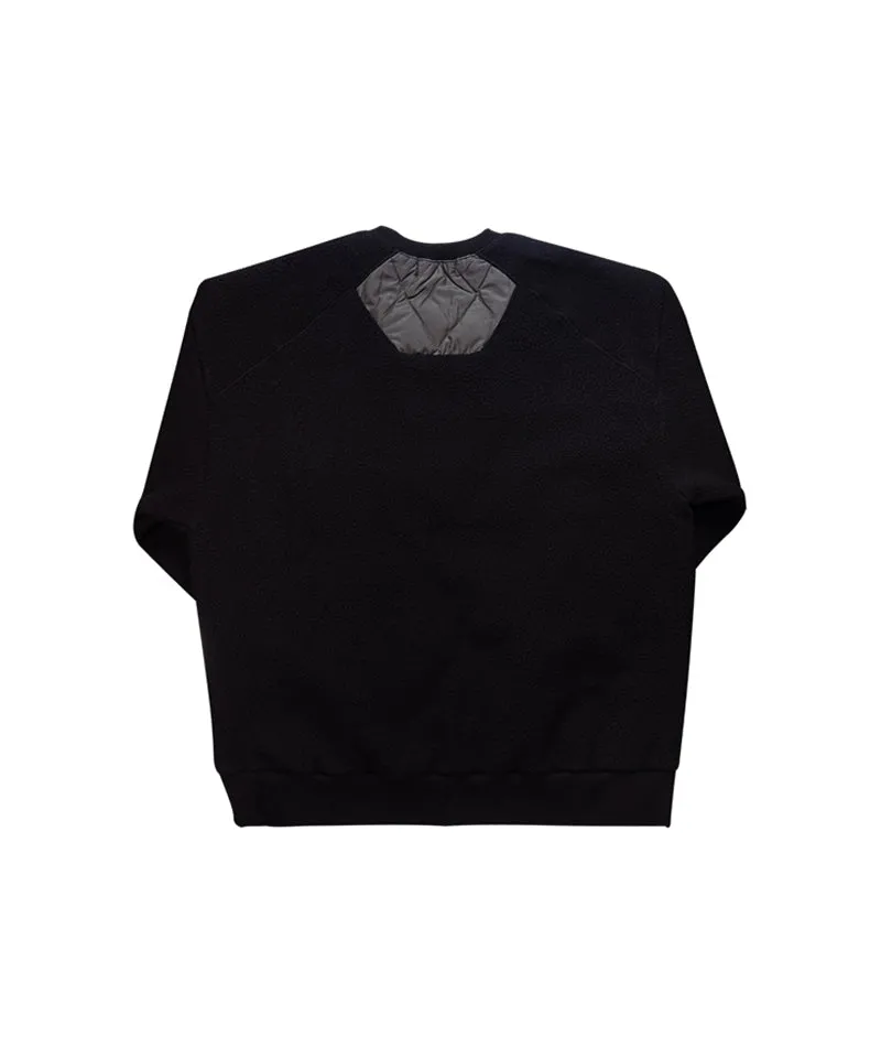 BENECIA 12 Quilted Dumble Sweatshirt - Black