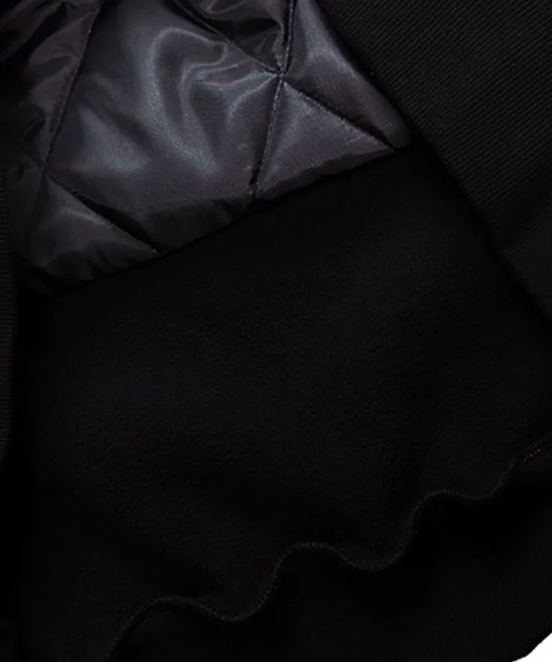 BENECIA 12 Quilted Dumble Sweatshirt - Black