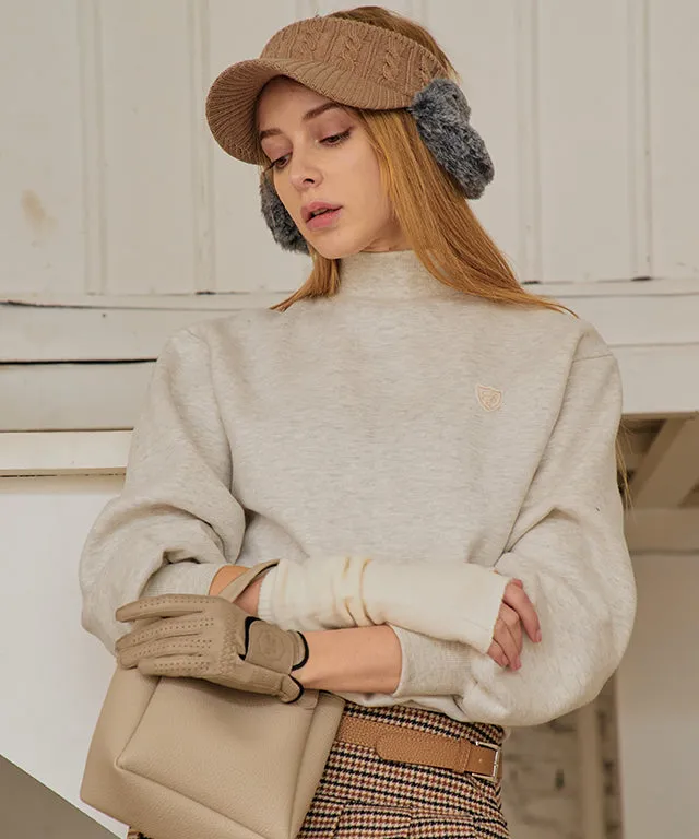 BENECIA 12 Raised Wappen Half Neck Sweatshirt