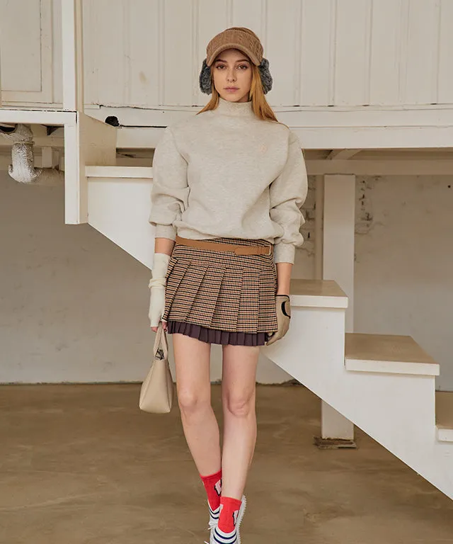 BENECIA 12 Raised Wappen Half Neck Sweatshirt