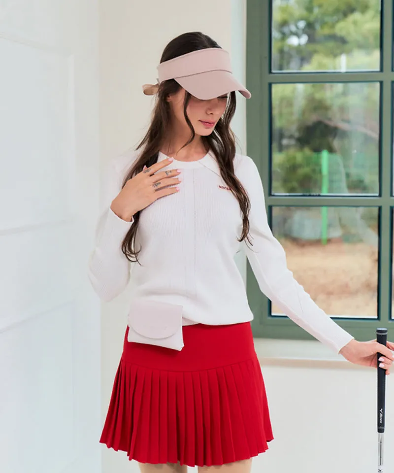 BENECIA 12 Ribbed Knit Collar - Ivory
