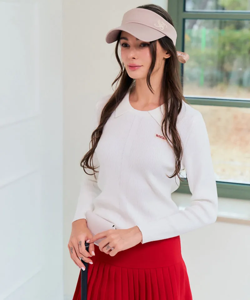 BENECIA 12 Ribbed Knit Collar - Ivory