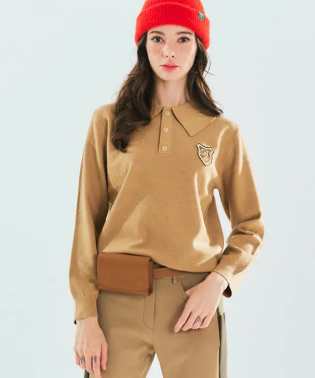 BENECIA 12 Waffle Long Sleeves - Dark Beige