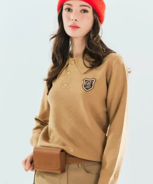 BENECIA 12 Waffle Long Sleeves - Dark Beige