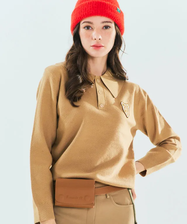 BENECIA 12 Waffle Long Sleeves - Dark Beige