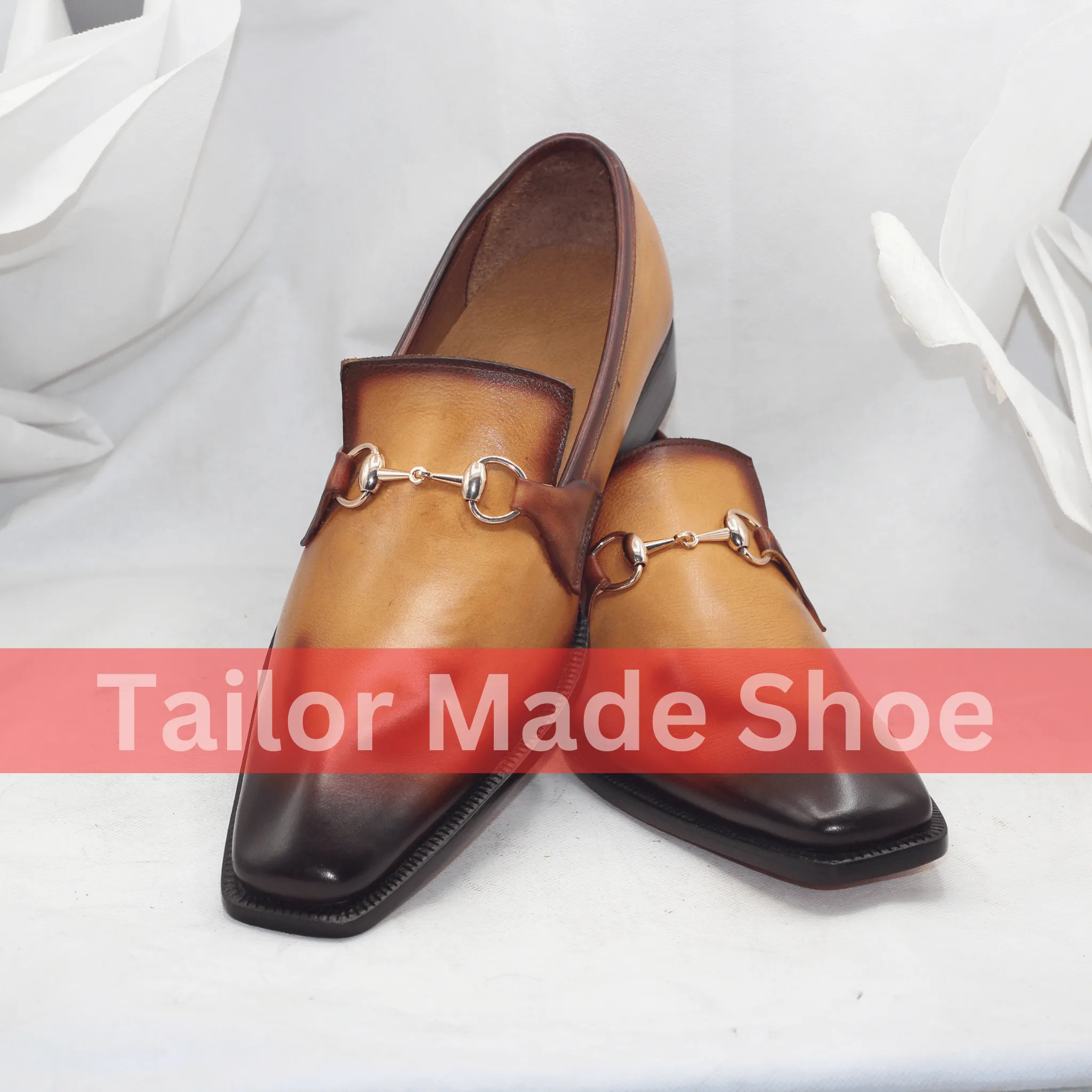 Bespoke Two-Tone Shoes – Tailored to Your Taste Artisan-Crafted Leather Loafers Shoes Your Impeccable Style Premium Patent Leather Shoes Slip-on Shoes, Whole Cut Shoes, for Mens