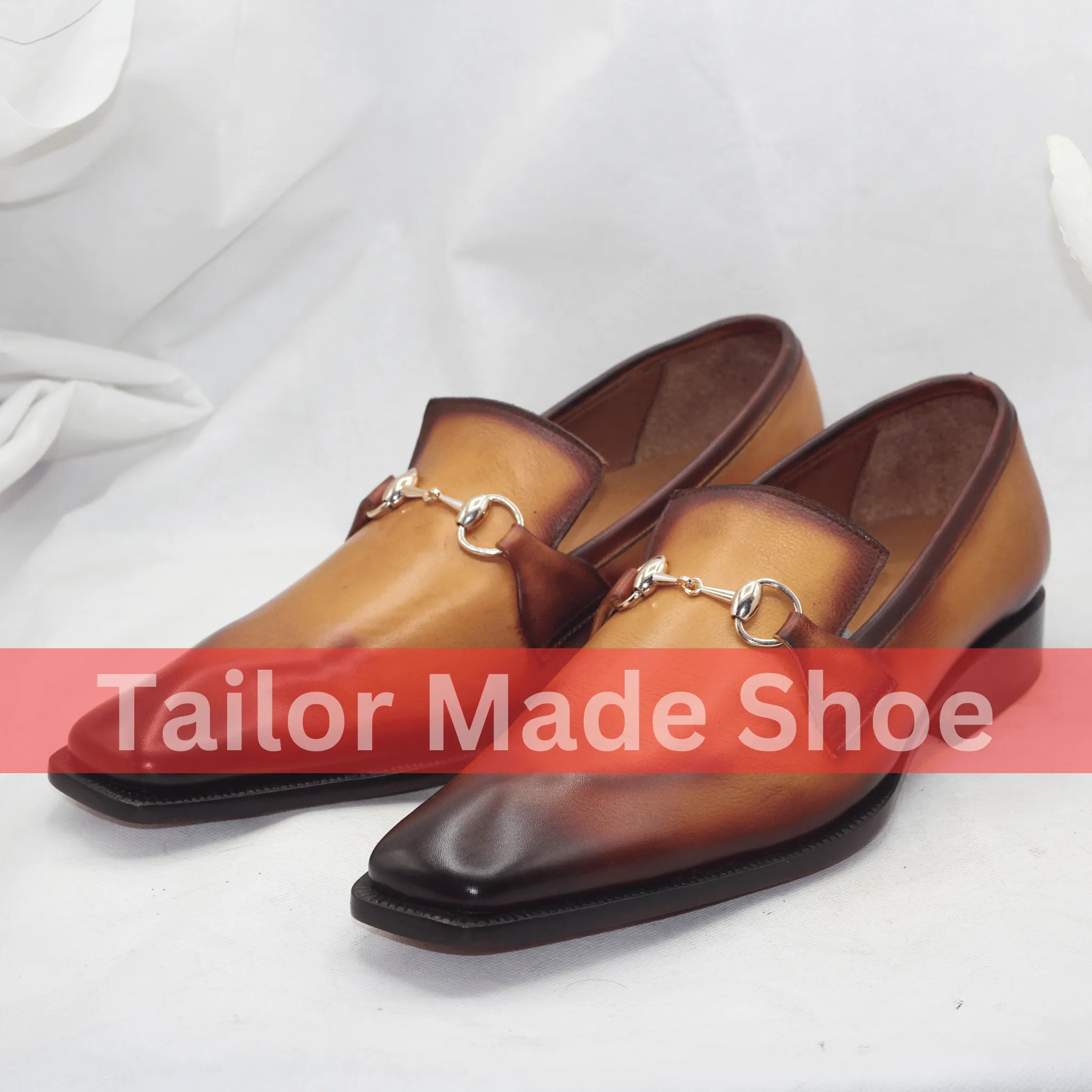 Bespoke Two-Tone Shoes – Tailored to Your Taste Artisan-Crafted Leather Loafers Shoes Your Impeccable Style Premium Patent Leather Shoes Slip-on Shoes, Whole Cut Shoes, for Mens