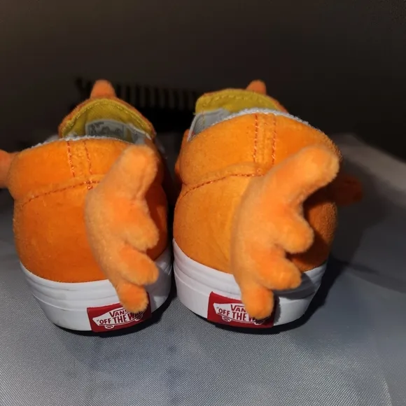 Blinky Fish Vans Kids Orange Vans