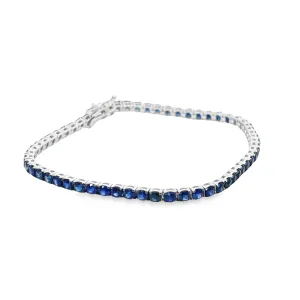 Blue Sapphire Tennis Bracelet