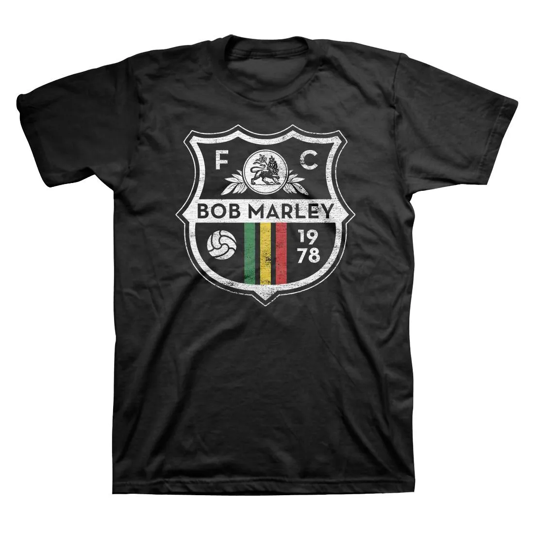 Bob Marley Soccer Crest T-shirt