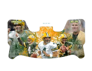 Brett Favre Custom Visor for Any Full Size Riddell Helmet (Universal Fit)
