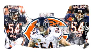 Brian Urlacher Custom Visor for Any Full Size Riddell Helmet (Universal Fit)