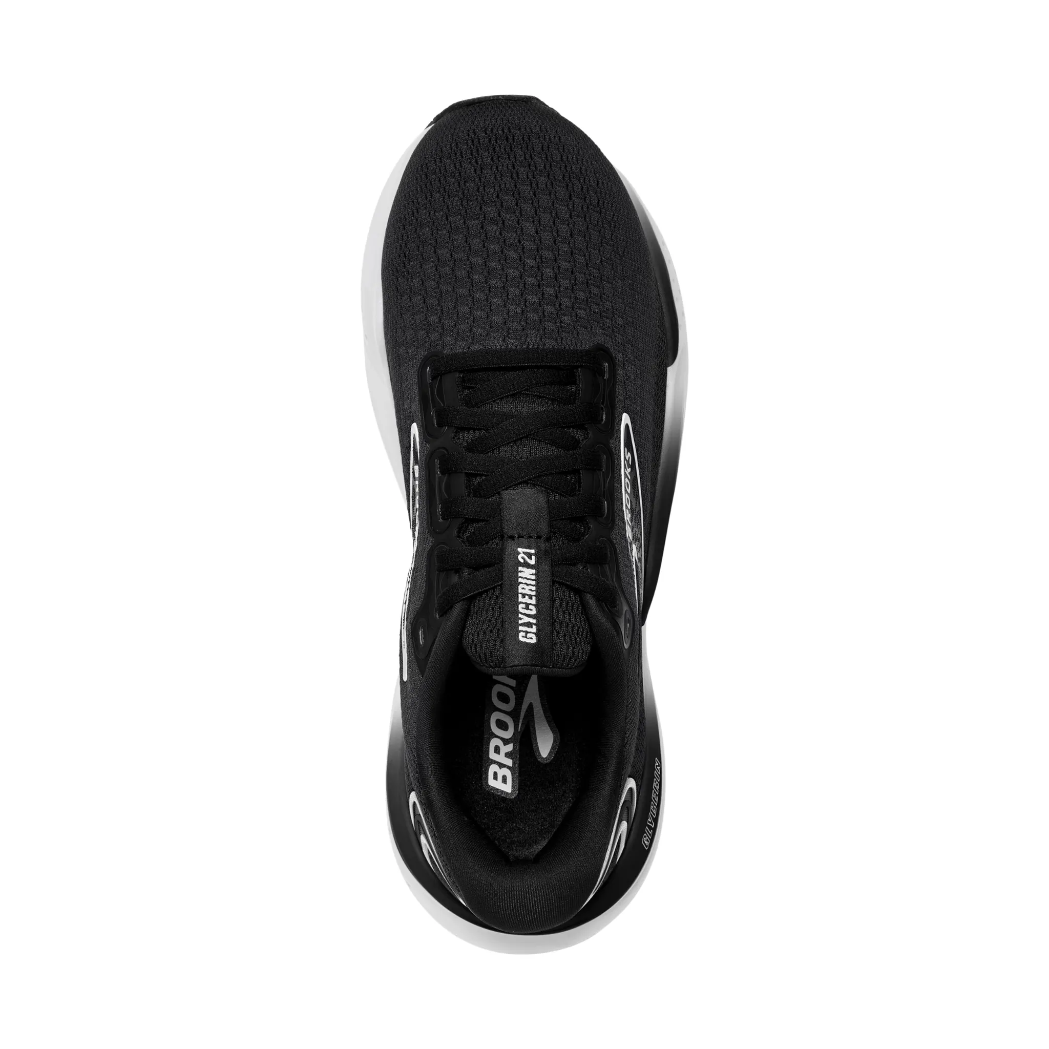 Brooks Women's Glycerin 21 Road Running Shoes - Black/Grey/White