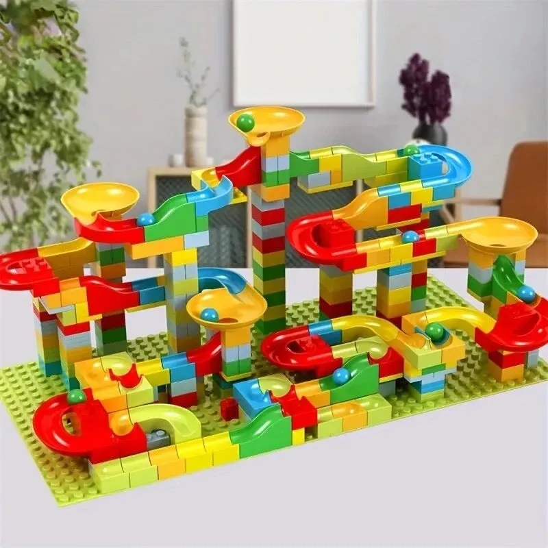 Building Block Marble Run