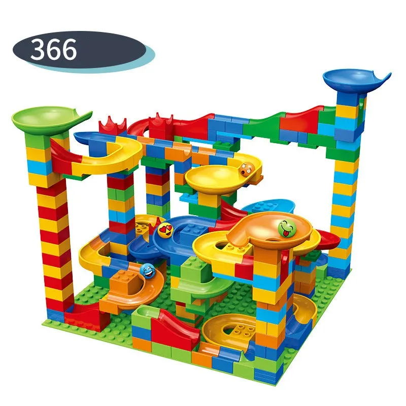 Building Block Marble Run