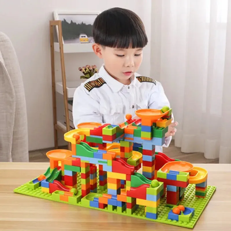 Building Block Marble Run